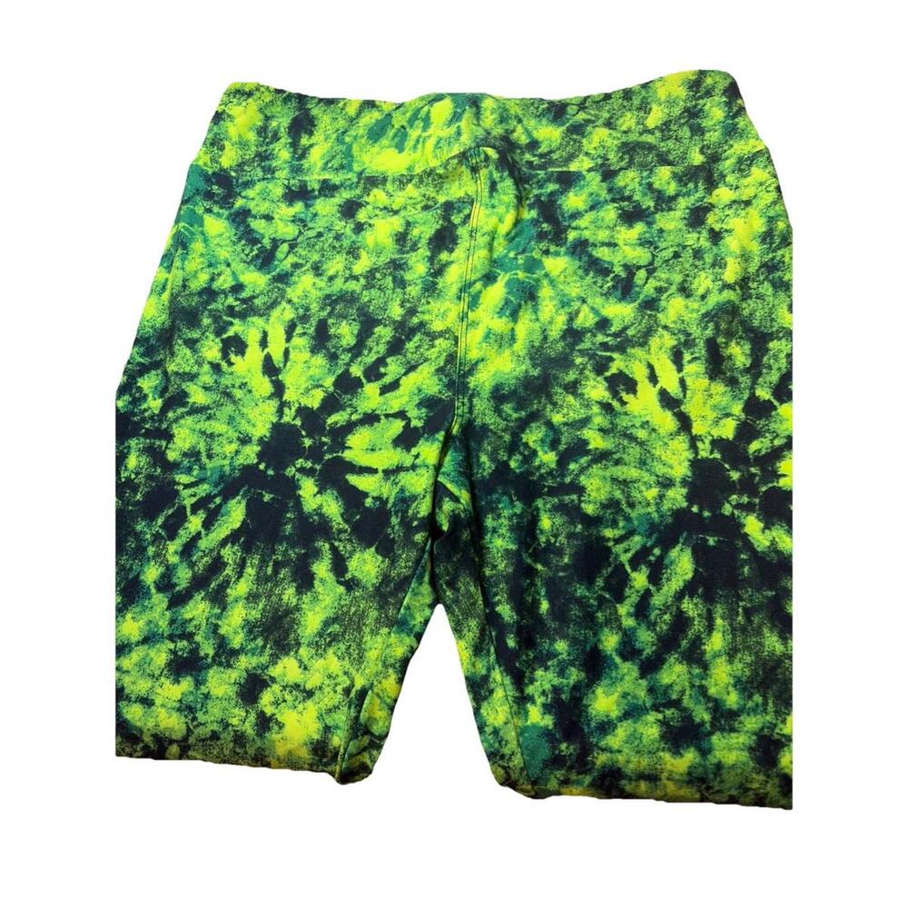 NWT LuLaRoe Tall & Curvy TC Neon Green Tie Dye Leggings Size (W 12-18) - Picture 3 of 5